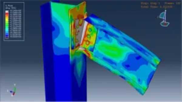 Finite element analysis of steel bolted double angle connections at elevated