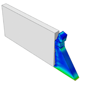 Simulation of concrete gravity dam under blast