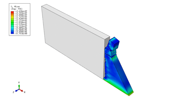 Simulation of concrete gravity dam under blast