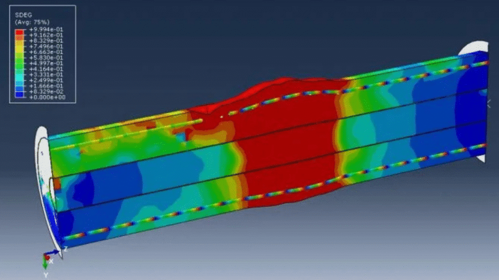 Abaqus simulation of concrete-encased CFST column under axial compression