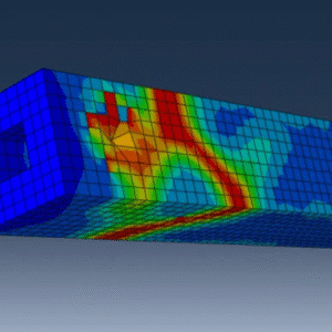 Finite element simulation of CFRP columns under axial and eccentric loading in Abaqus