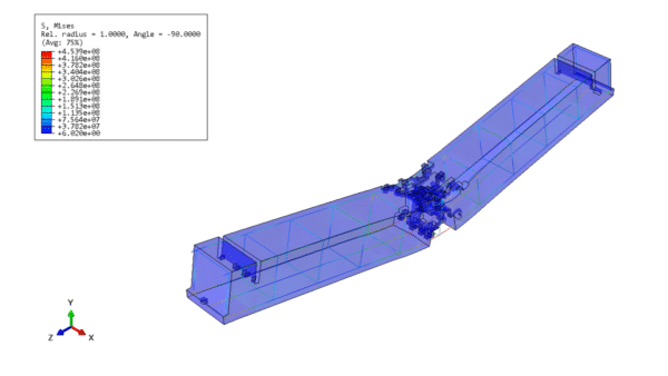 RC beam blast simulation in Abaqus