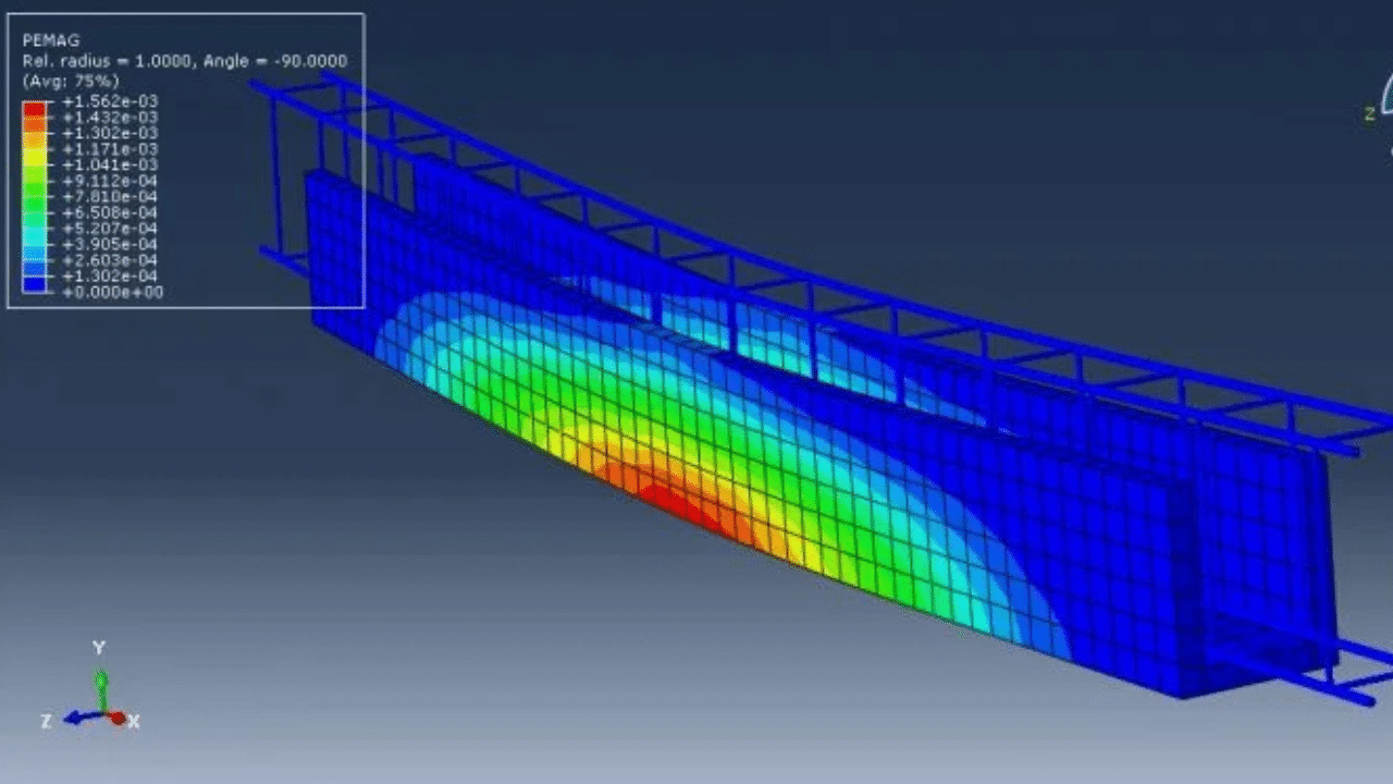 3-Simulation of Flexural Behavior in Reinforced Concrete Beams Strengthened with Ultra-High Performance Concrete Using Abaqus