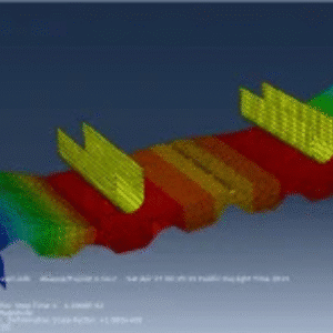 FEA model of composite floor with cold-formed steel