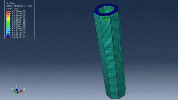 Abaqus simulation of double skin concrete-filled steel tube under bending