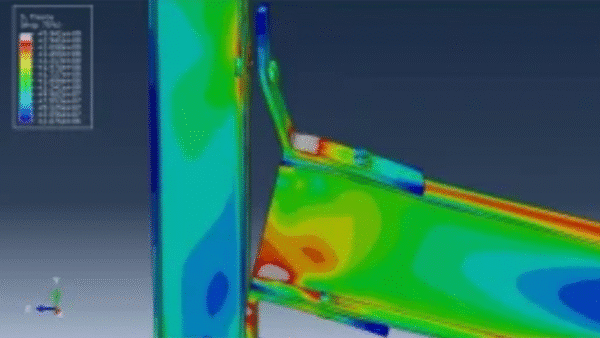 Finite element model of stainless steel beam-to-column connections in Abaqus