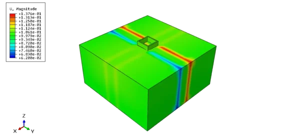 buried tanks seismic simulation