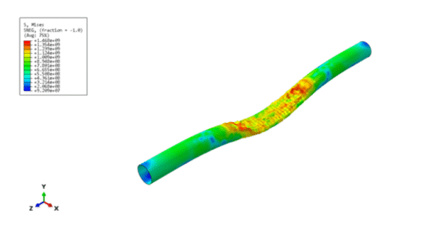 Buried X65 pipeline FEM simulation under blast