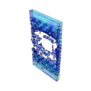 Masonry wall FEM under explosive loading