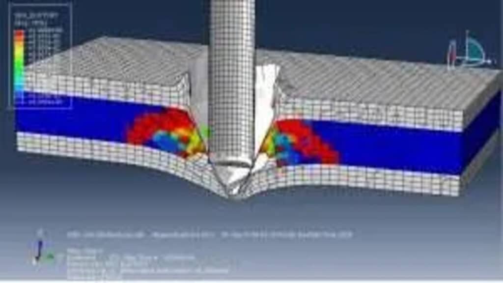 Finite element simulation of ceramic composite under high-speed impact
