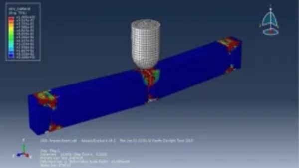 Impact behavior of reinforced concrete beams simulation in Abaqus