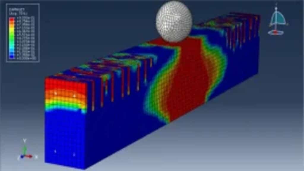Low velocity impact simulation in Abaqus