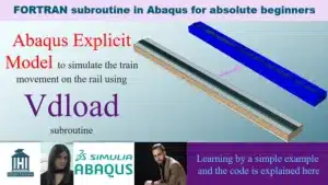 VDload subroutine in Abaqus explicit simulation