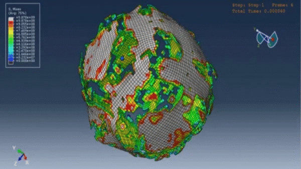 Simulation of Internal Explosion Using the SPH Method in Abaqus