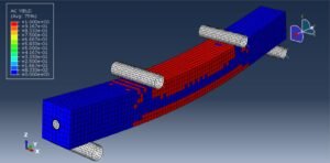 Simulation of Timber Wood beam Reinforced with GFRP Rod and Epoxy Interface under Bending Test