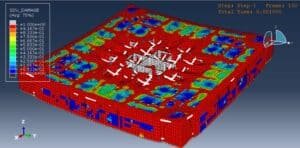 Blast resistance behavior of interior voided slab-column connections using steel sheets and CFRP reinforcement