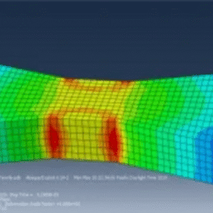 Dynamic Tensile Test Simulation of a Concrete Specimen in Abaqus