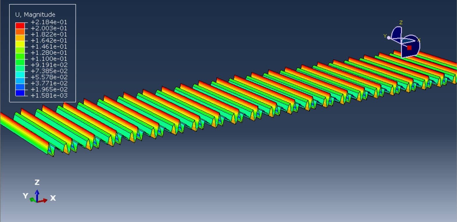 Water wave dispalcement