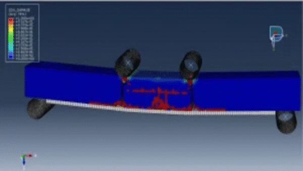 Simulation of a Reinforced Concrete Beam with FRP Under Four-Point Bending Using Abaqus