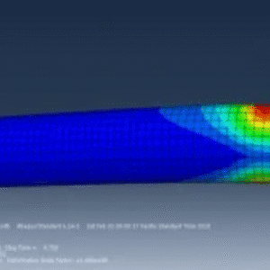 Simulation of Cyclic Loading on a Circular Concrete Beam Using Abaqus