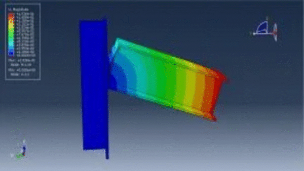 Simulation of Bolt Failure in Steel Beam and Column Connection in Abaqus