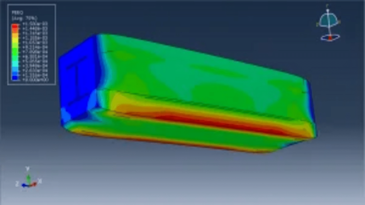 Simulating a Composite Beam (Concrete and Steel) Under Fire Conditions in Abaqus: Thermal and Stress Analysis
