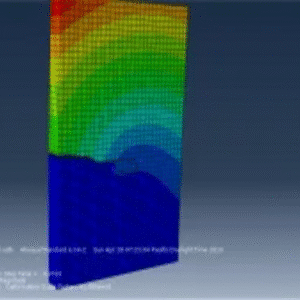 Simulation of Crack Growth in a Concrete Wall Under Normal and Transverse Loads in Abaqus