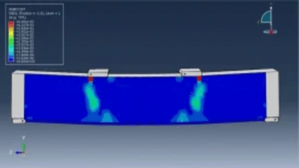Simulation of Four-Point Bending of a Concrete Beam Reinforced with Steel Bars and BFRP Using Abaqus