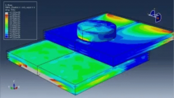 Simulation of Composite Plate Connection with Steel Bolt under Tension Load in Abaqus