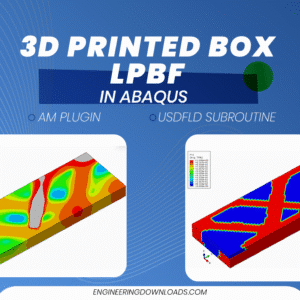LPBF 3D Printed Box Abaqus: Thermal analysis and phase transformation of a metal box with complex infill pattern
