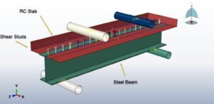 Analysis of shear stud distribution