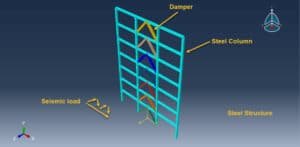 Seismic Analysis of a Steel Building Frame with Accordion Dampers