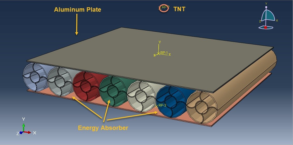 Energy absorber panel