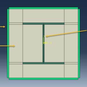 I-shaped CFRP profile inside steel tube