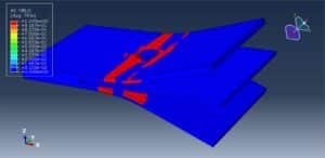 Analysis of the bolted wood-steel panel under tension load