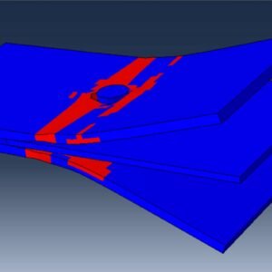Analysis of the bolted wood-steel panel under tension load