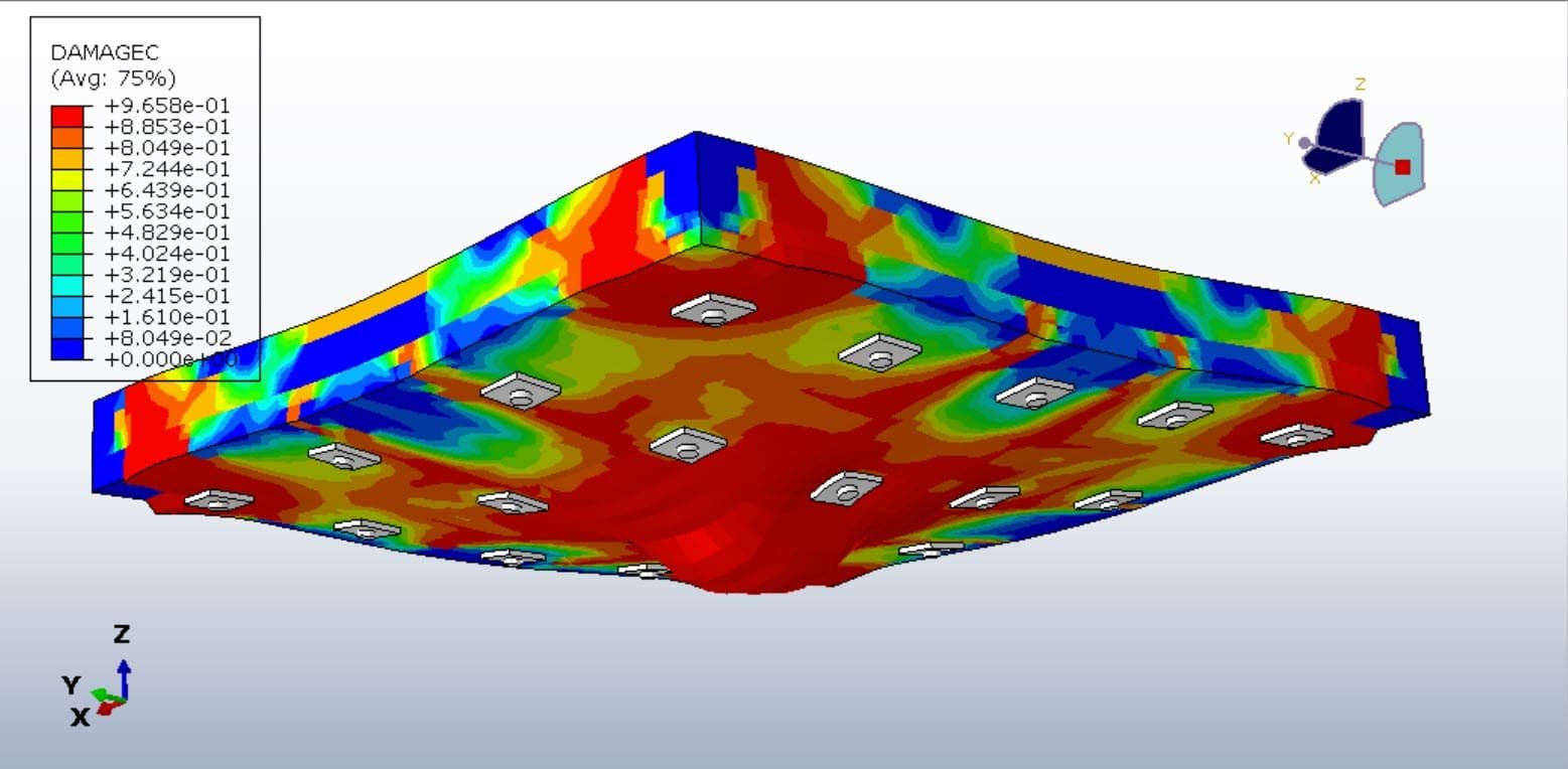 RC slab reinforced with CFRP rod