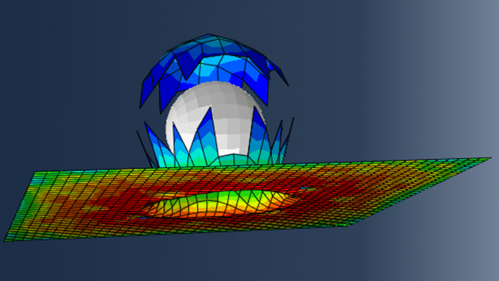 Bullet impact simulation in Abaqus