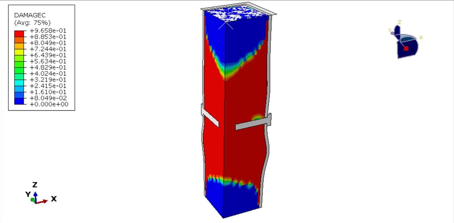 shear connectors in concrete-filled steel column