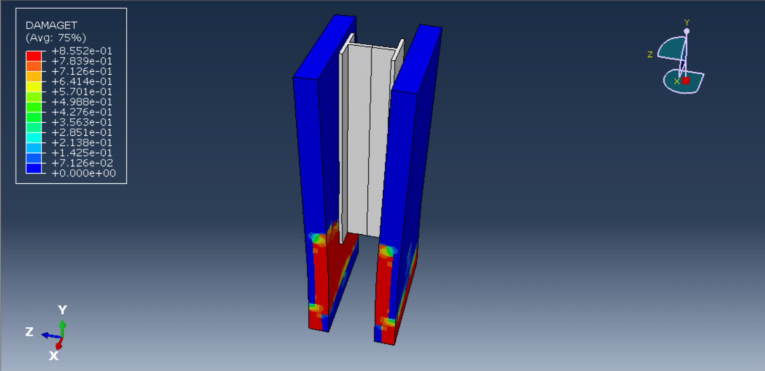GFRP bonded to concrete
