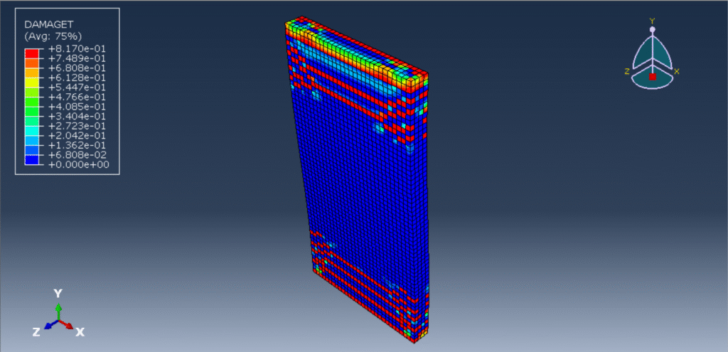 cyclic loading analysis of a reinforced wood-cement wall