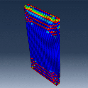 cyclic loading analysis of a reinforced wood-cement wall