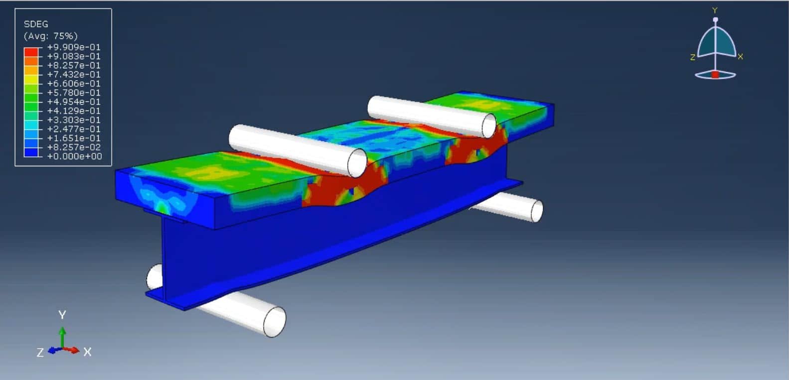flextural behavior of a steel–concrete composite beam