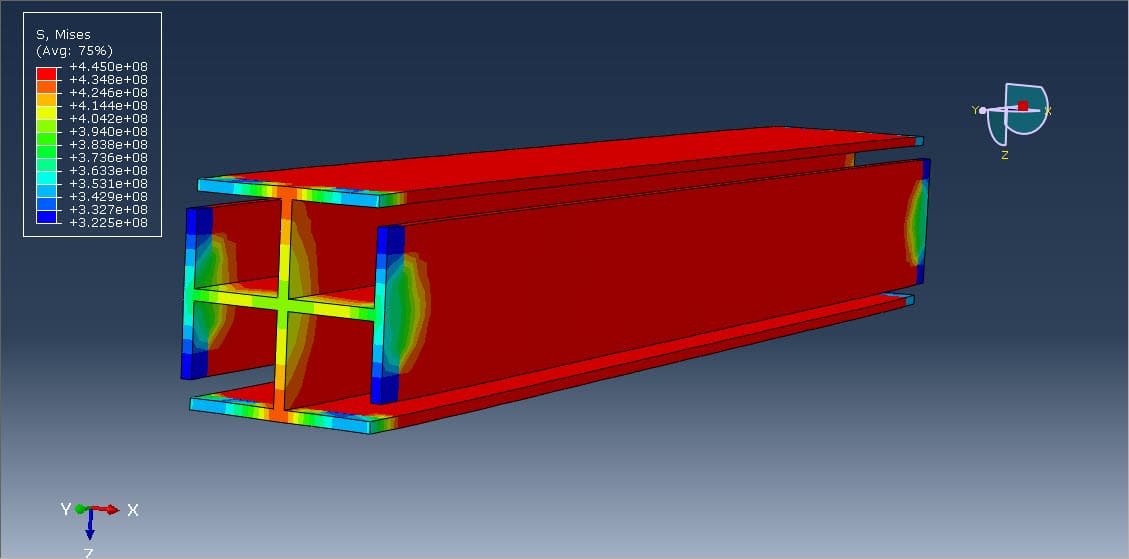 Analysis of composite concrete steel column