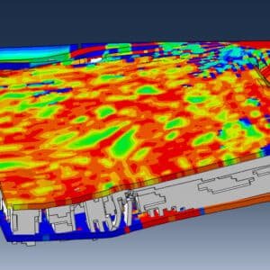 Analysis of a composite panel (CFRP-Ceramic-GFPP) under air blast load condition