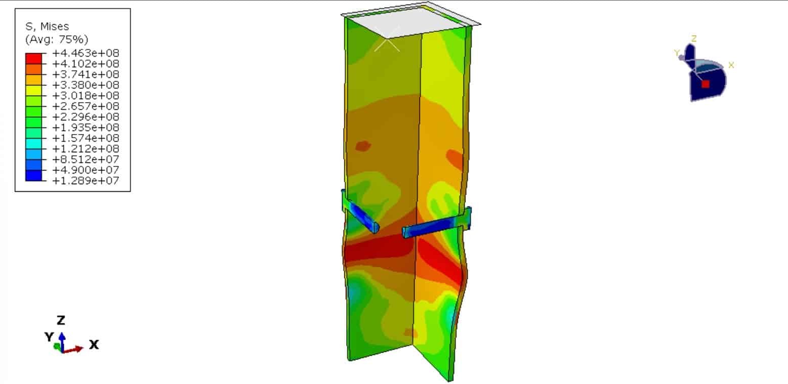 concrete-filled steel column