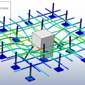 Impact on the concrete slab, CFRP slab strengthening in Abaqus tutorial thumbnail