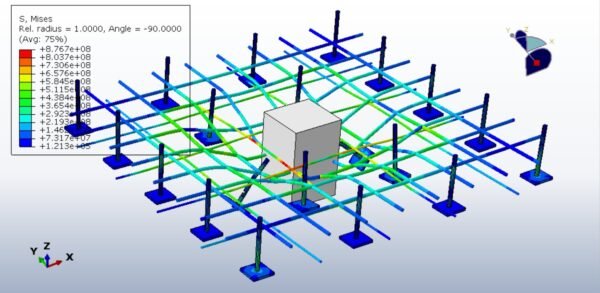 Impact on the concrete slab, CFRP slab strengthening in Abaqus tutorial thumbnail