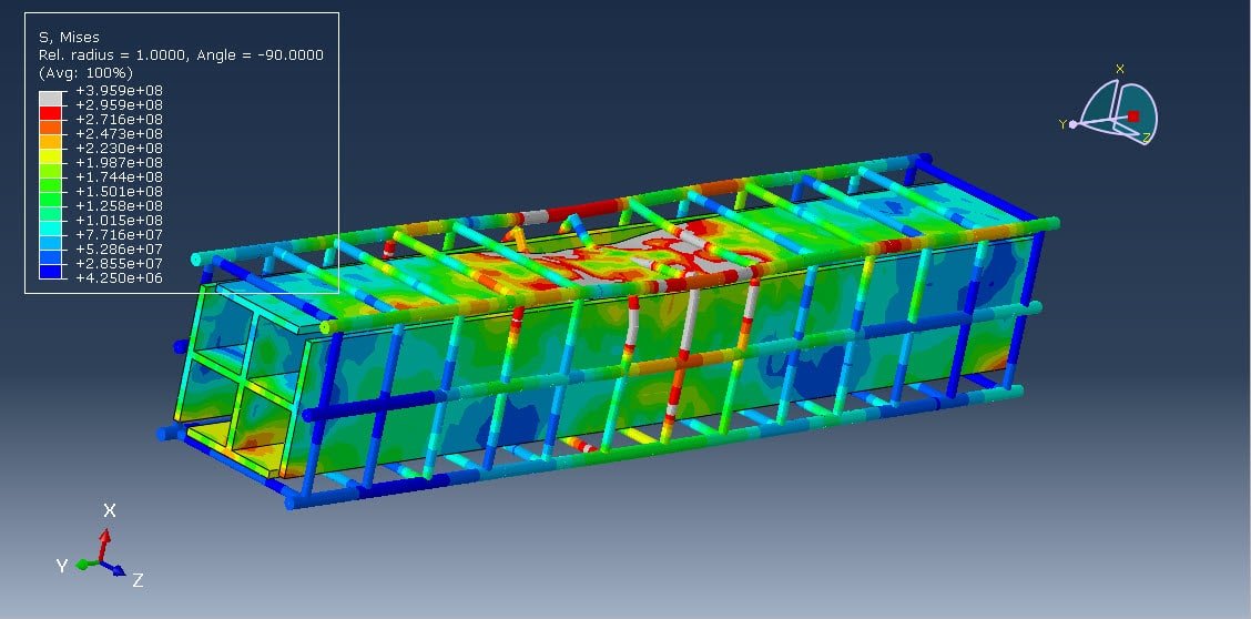 X-shaped steel core and reinforcement