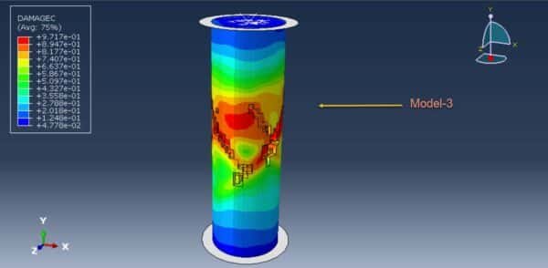 Simulation Concrete Cylinder Compression Test Concrete compression test FEA